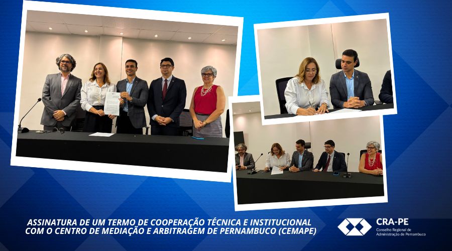 Leia mais sobre o artigo CRA-PE e CEMAPE firmam convênio para fortalecer a mediação e a arbitragem em Pernambuco
