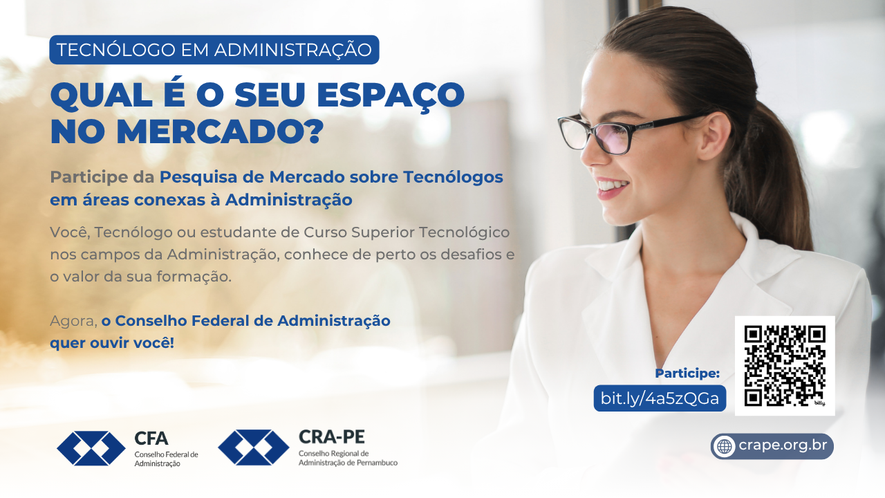 No momento, você está visualizando Participe da pesquisa de mercado para Tecnólogos promovida pelo CFA