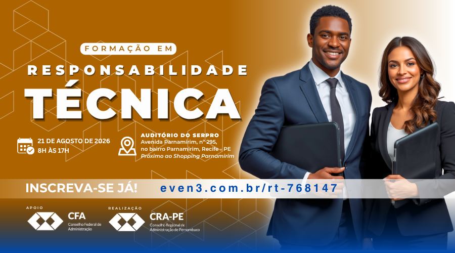 No momento, você está visualizando CRA-PE promove formação gratuita em Responsabilidade Técnica